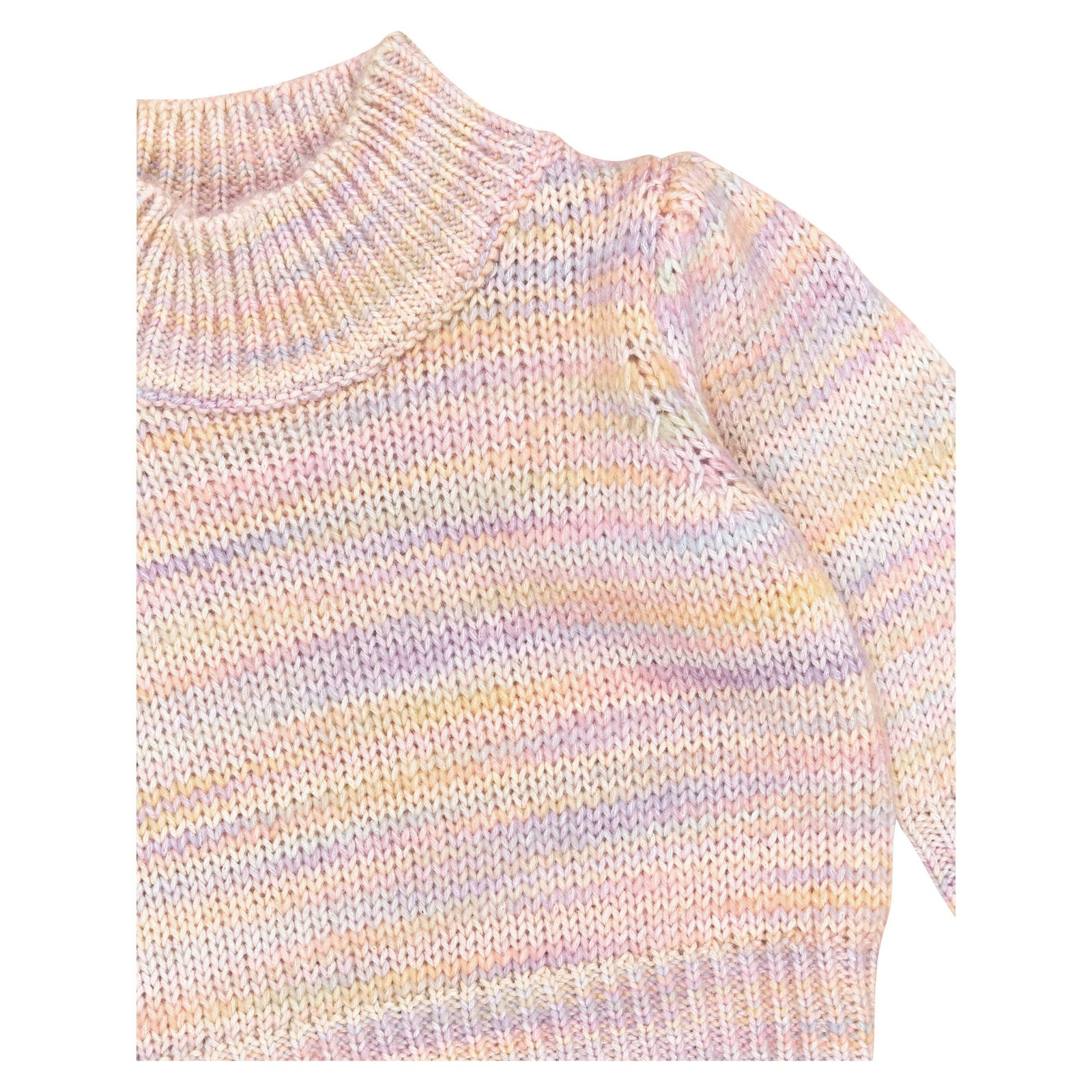 Rainbow Knit Puff Jumper