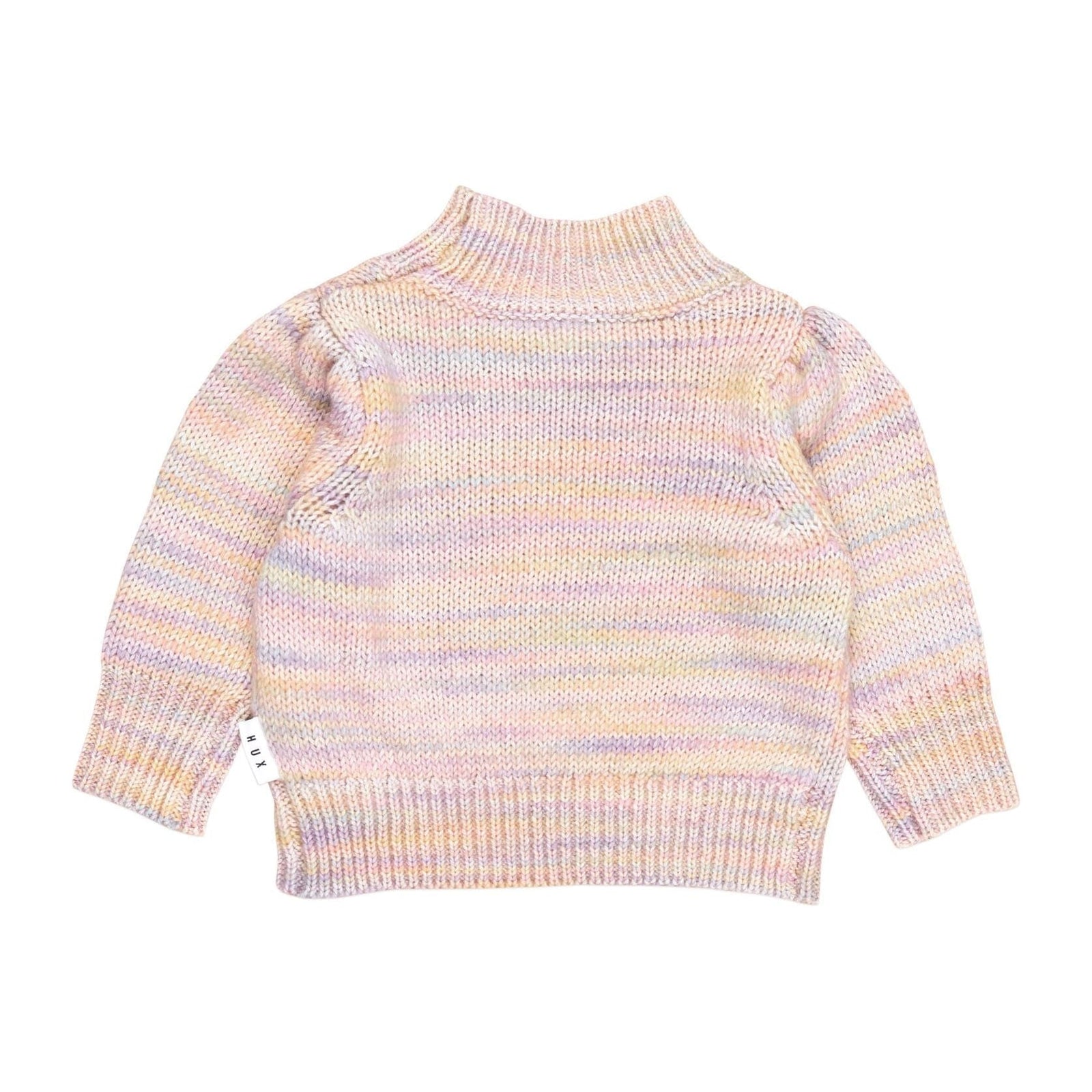 Rainbow Knit Puff Jumper