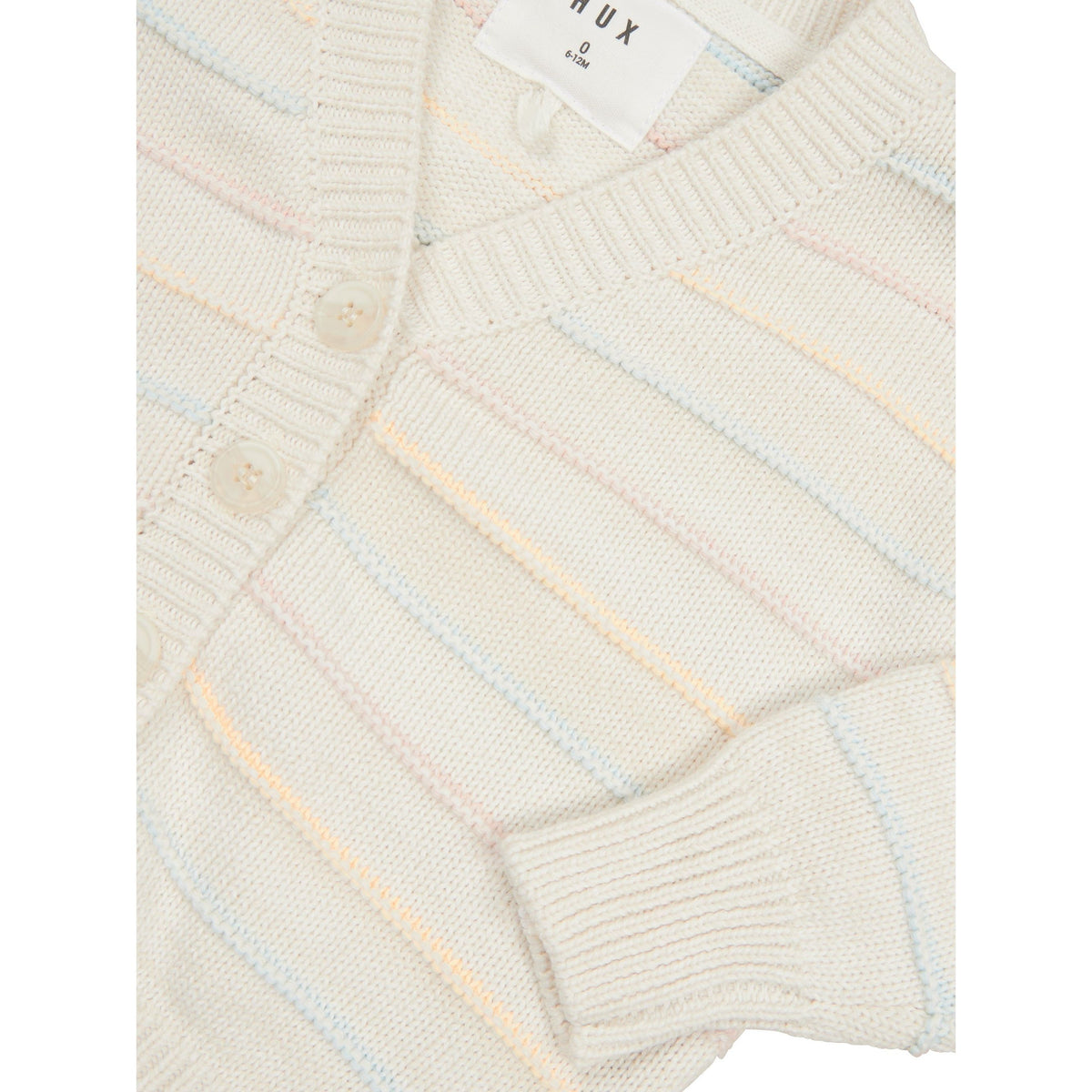Pastel Stripe Boxy Cardi