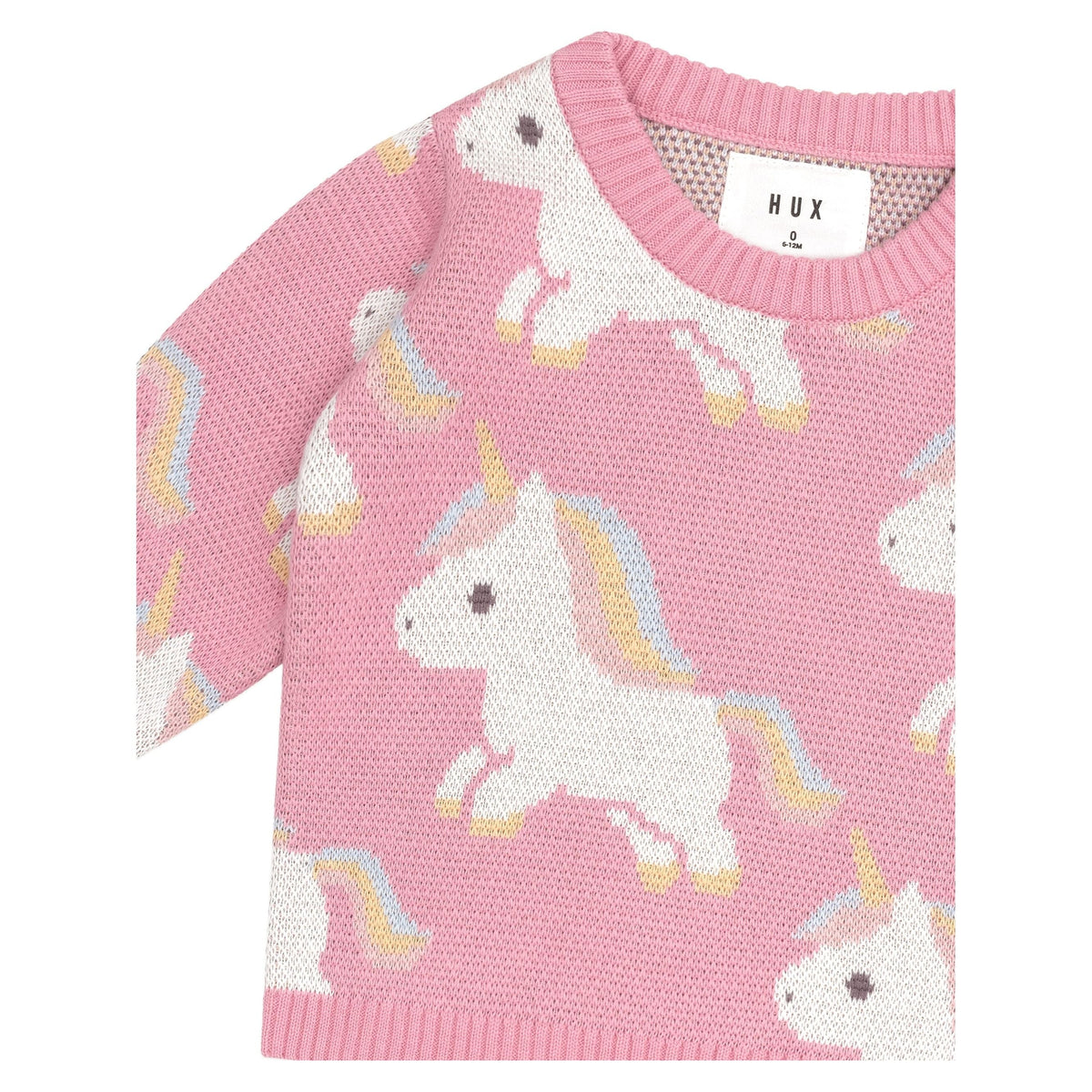 Unicorn Knit Jumper Bubblegum