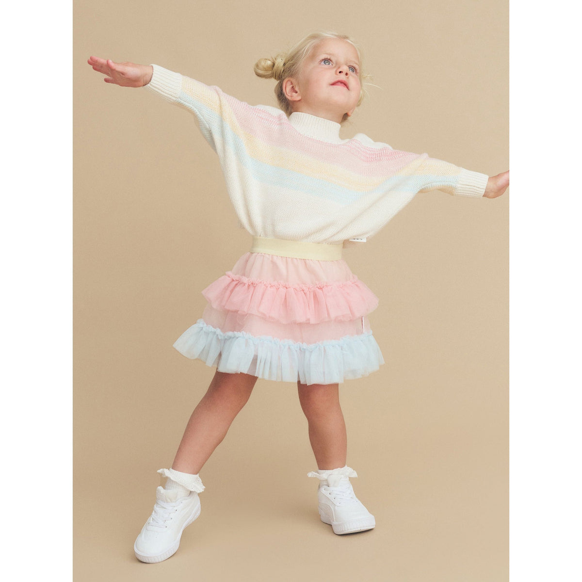 Rainbow Stripe Knit Jumper