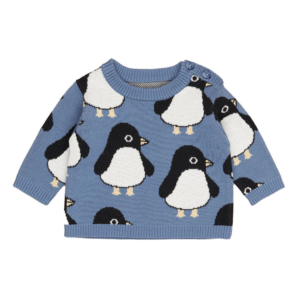Huxbaby Penguin Jumper Huxbaby Penguin Knit Jumper (3-6m -3y