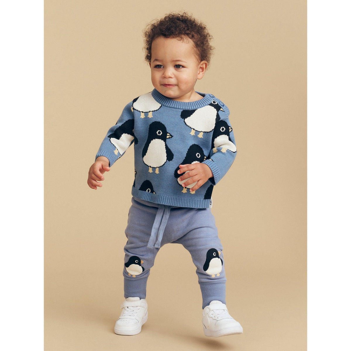 Penguin Knit Jumper - Summer Lake