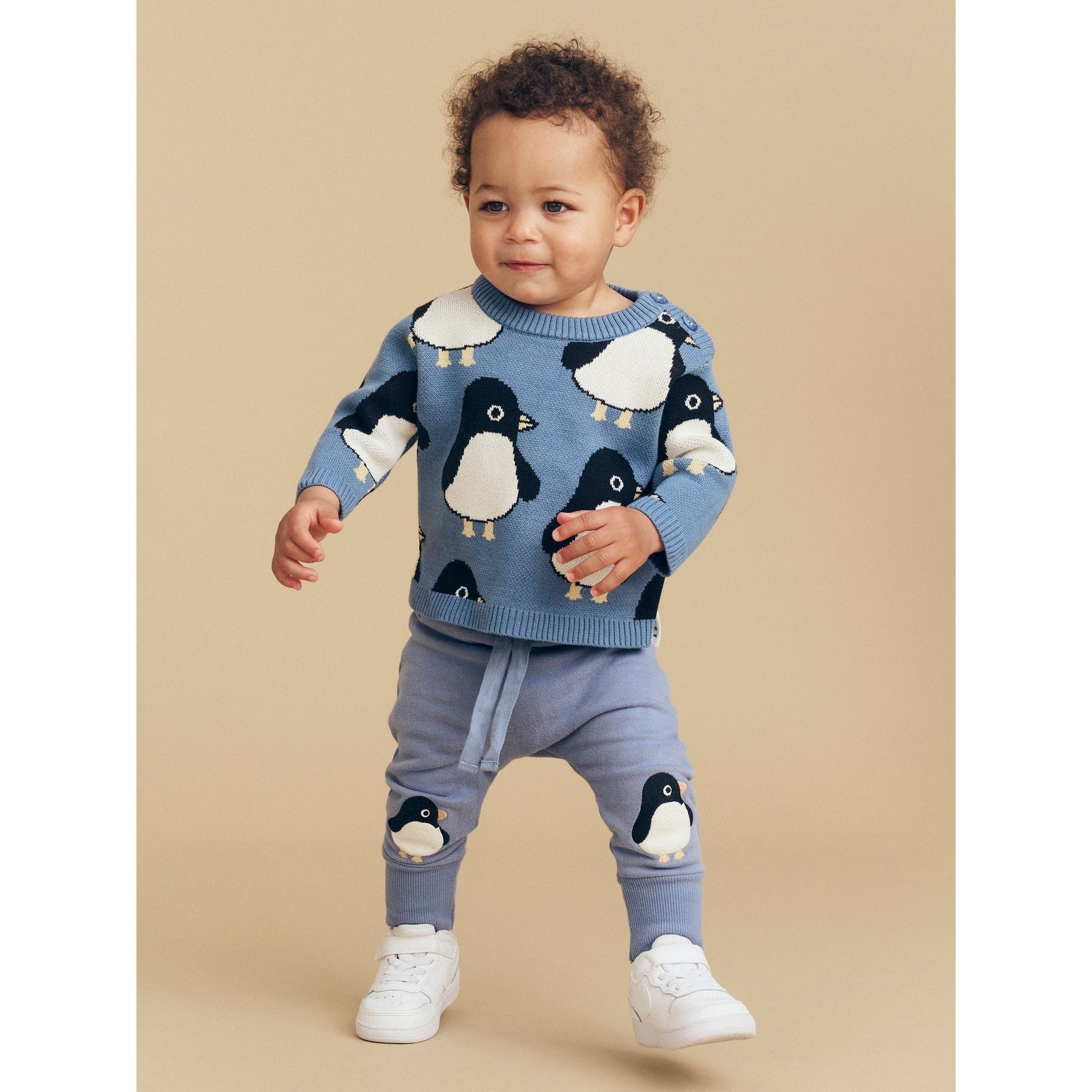 Penguin Knit Jumper - Summer Lake