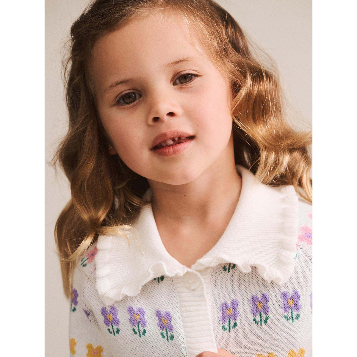 Flower Fields Collar Cardi