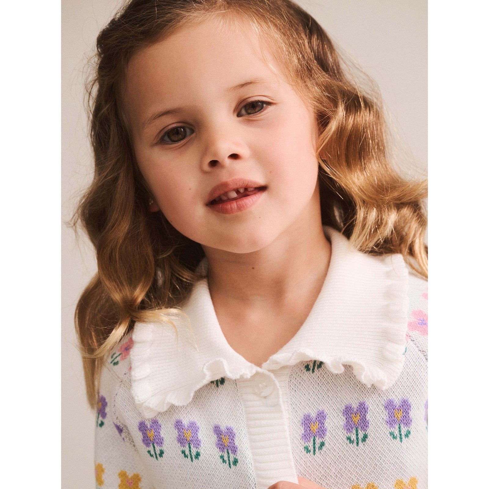 Flower Fields Collar Cardi
