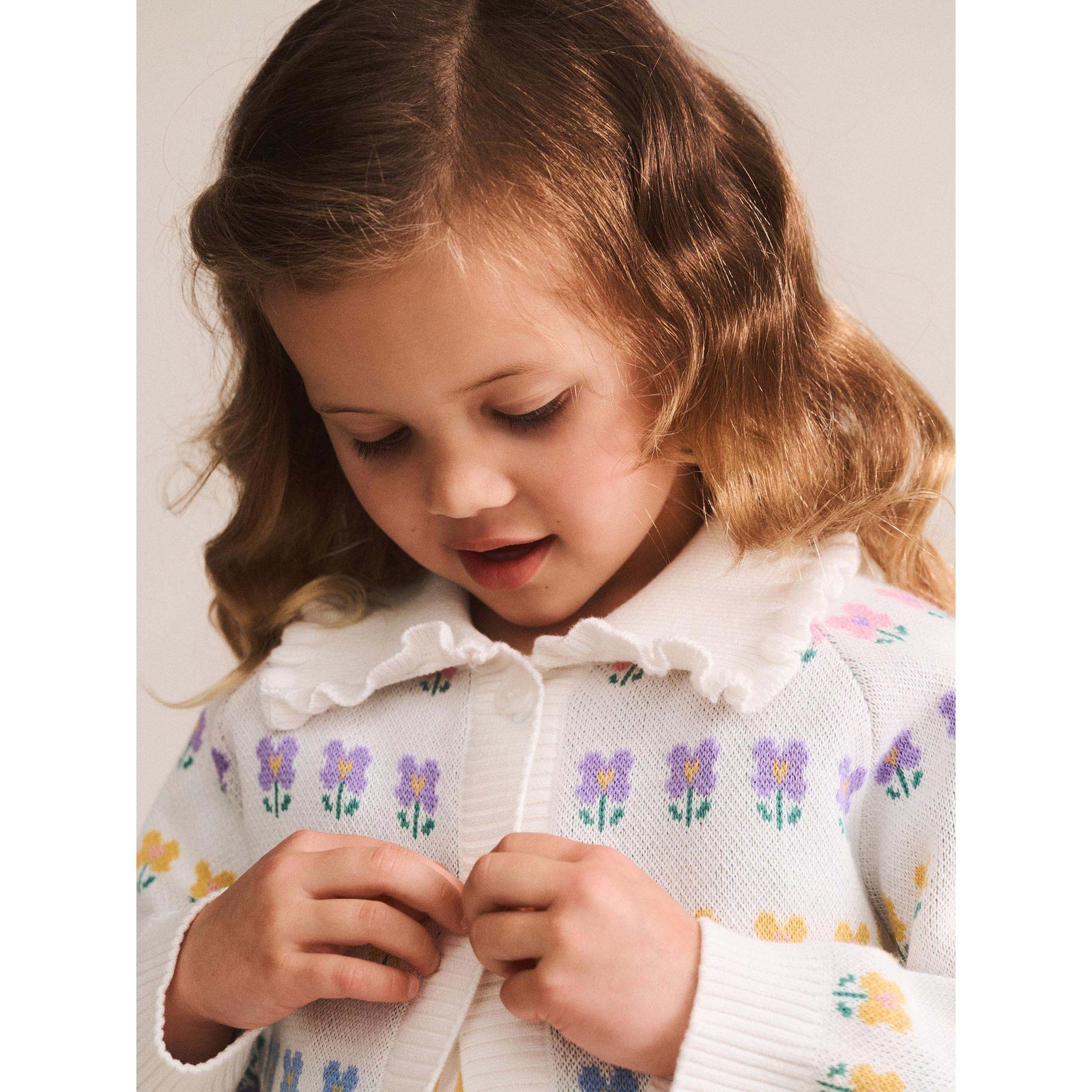 Flower Fields Collar Cardi