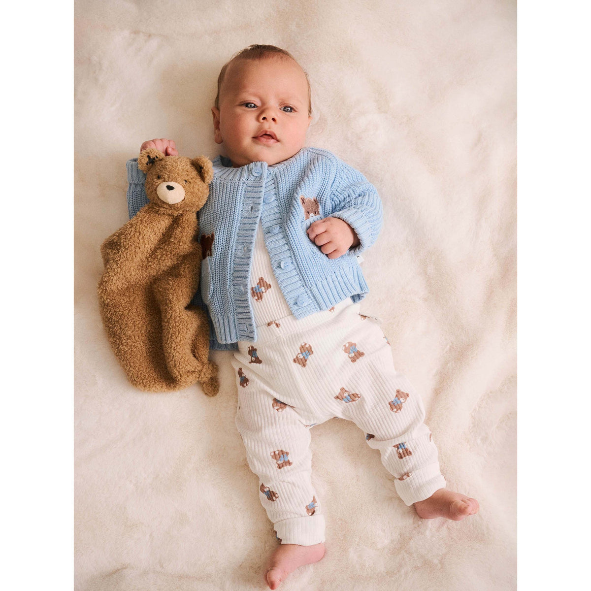 Baby Blue Fisherman Cardi