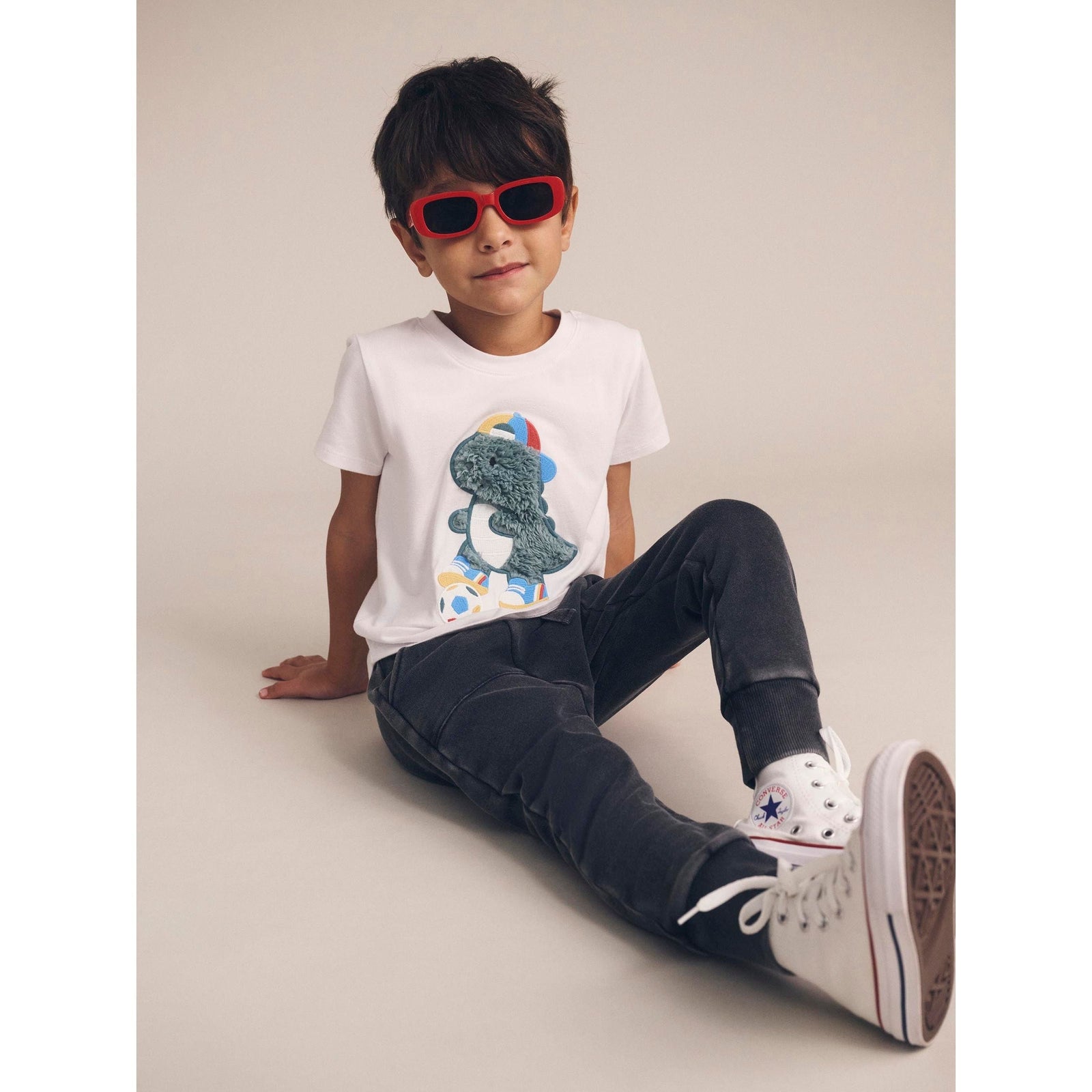 Washed Black Drop Crotch Pant