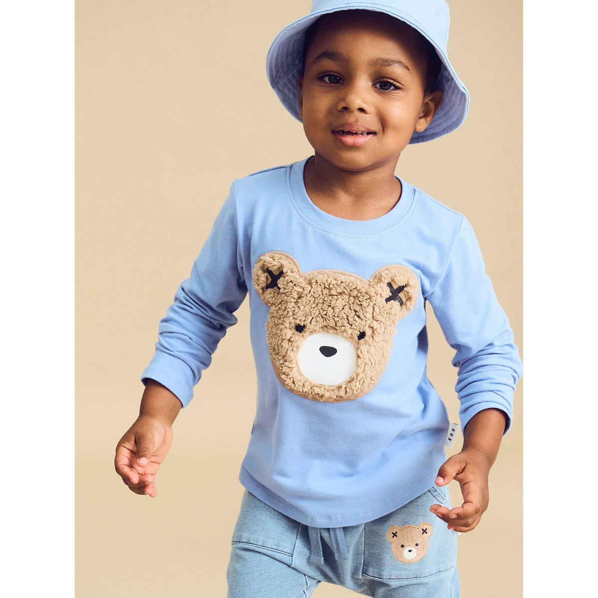 Huxbear Knit Denim Drop Crotch Pant