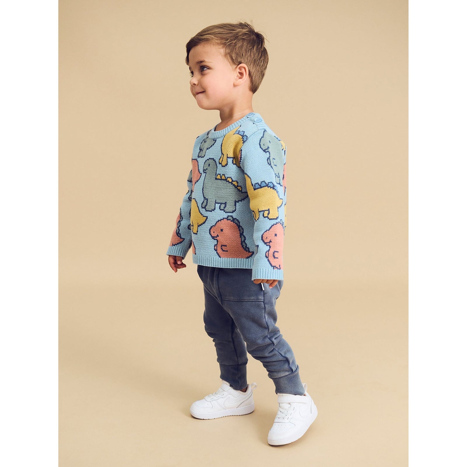Drop Crotch Pant Washed Navy
