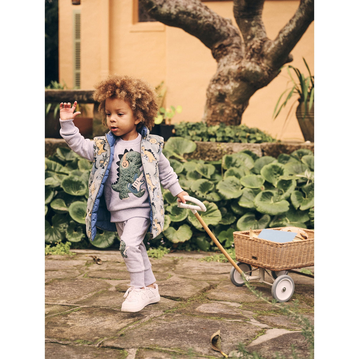 Furry Dino Drop Crotch Pant