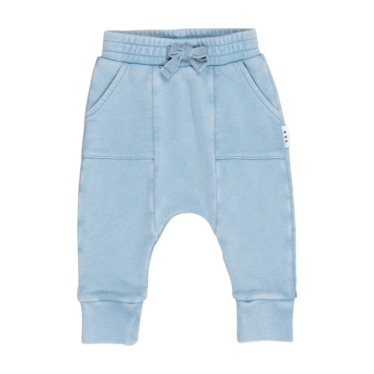Vintage Blue Drop Crotch Pant Washed Blue