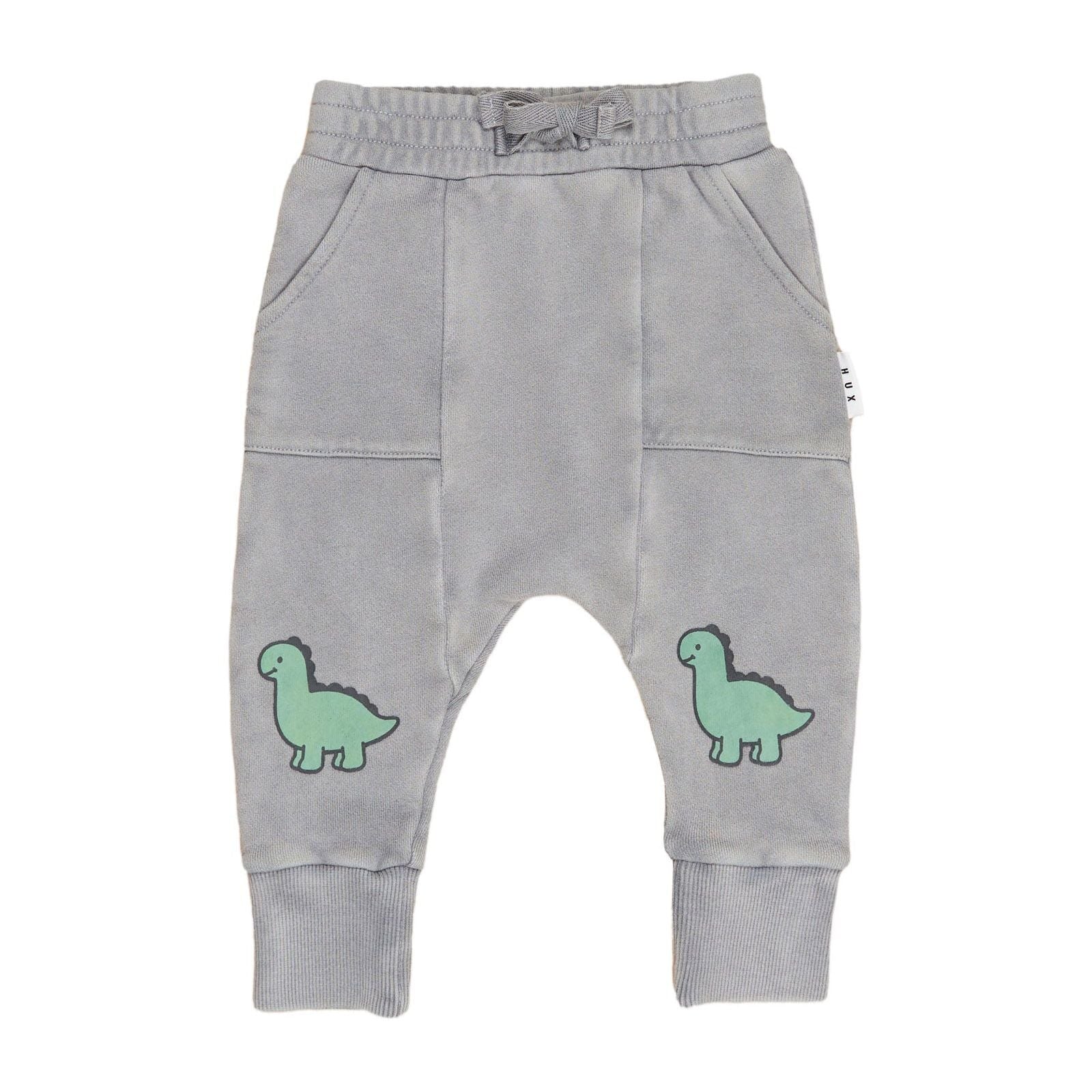 Vintage Grey Dino Drop Crotch Pant Washed Grey