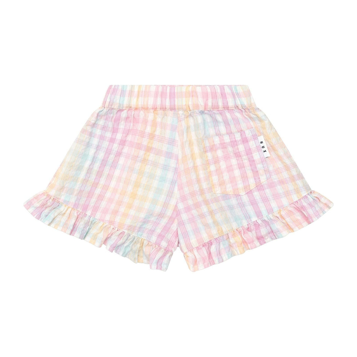 Rainbow Check Skort