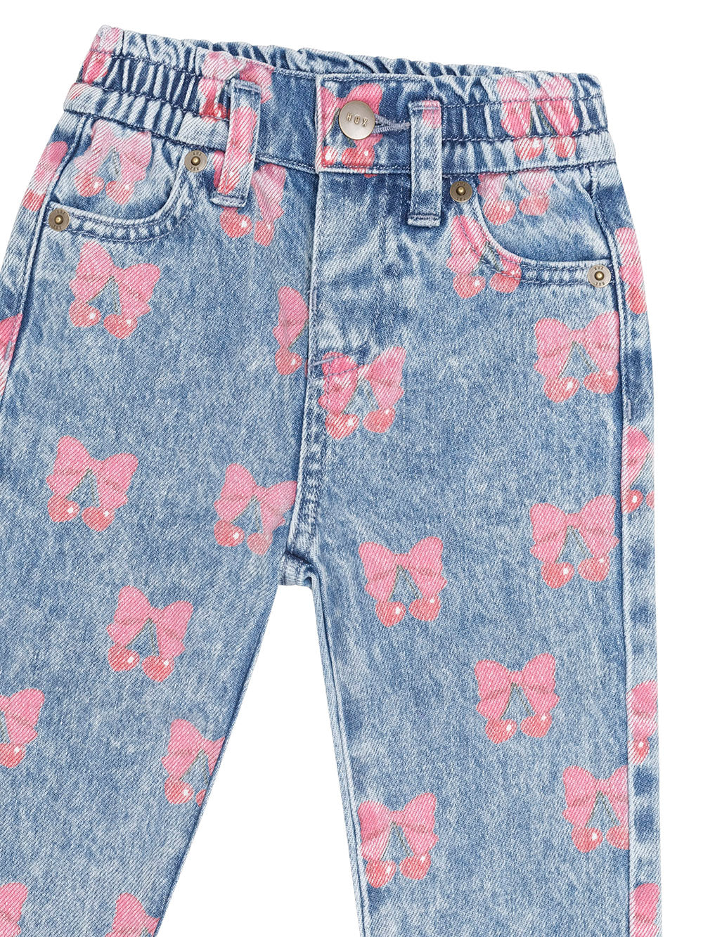 Dreamy Denim Cherry Paperbag Pant