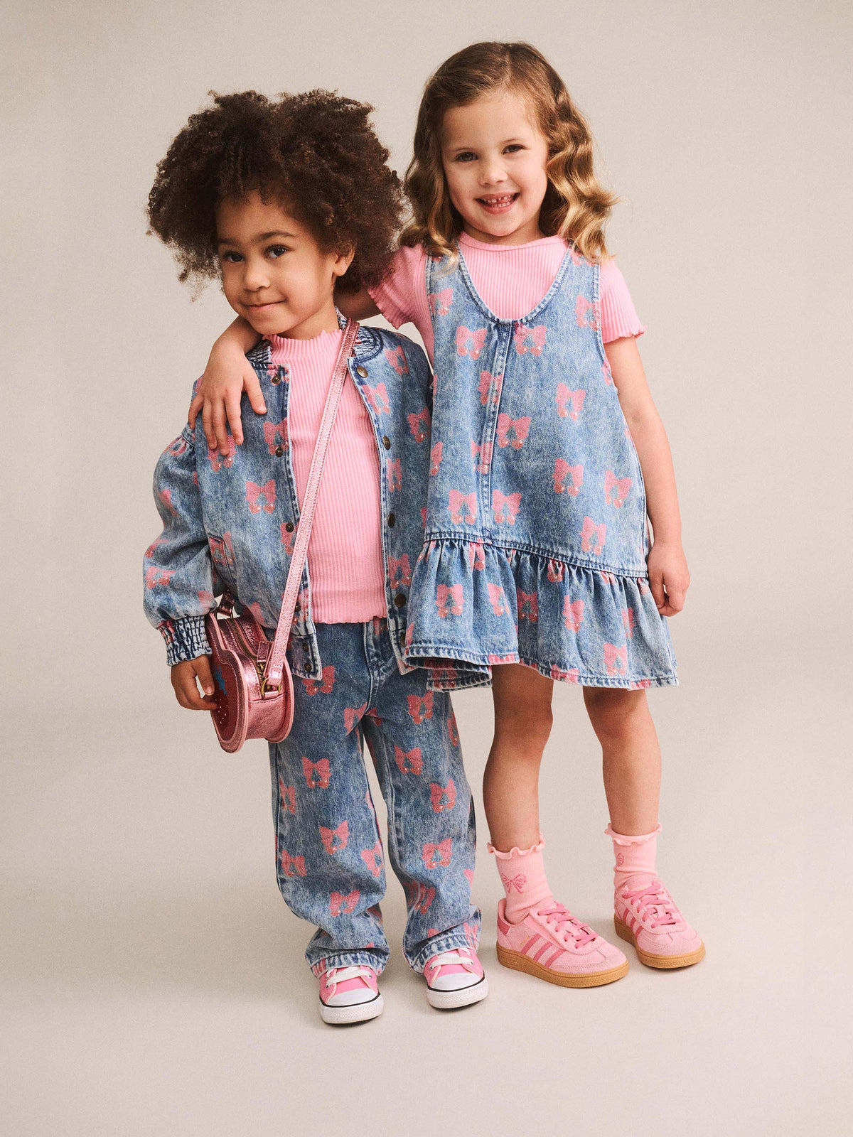 Dreamy Denim Cherry Paperbag Pant
