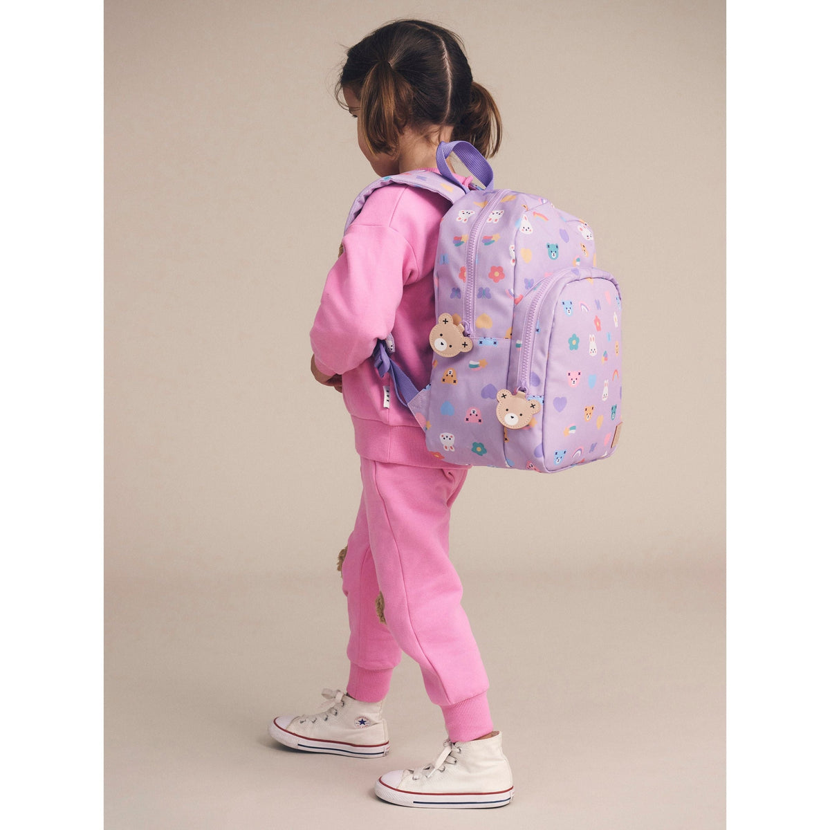 Fuschia Furry Huxbear Track Pant