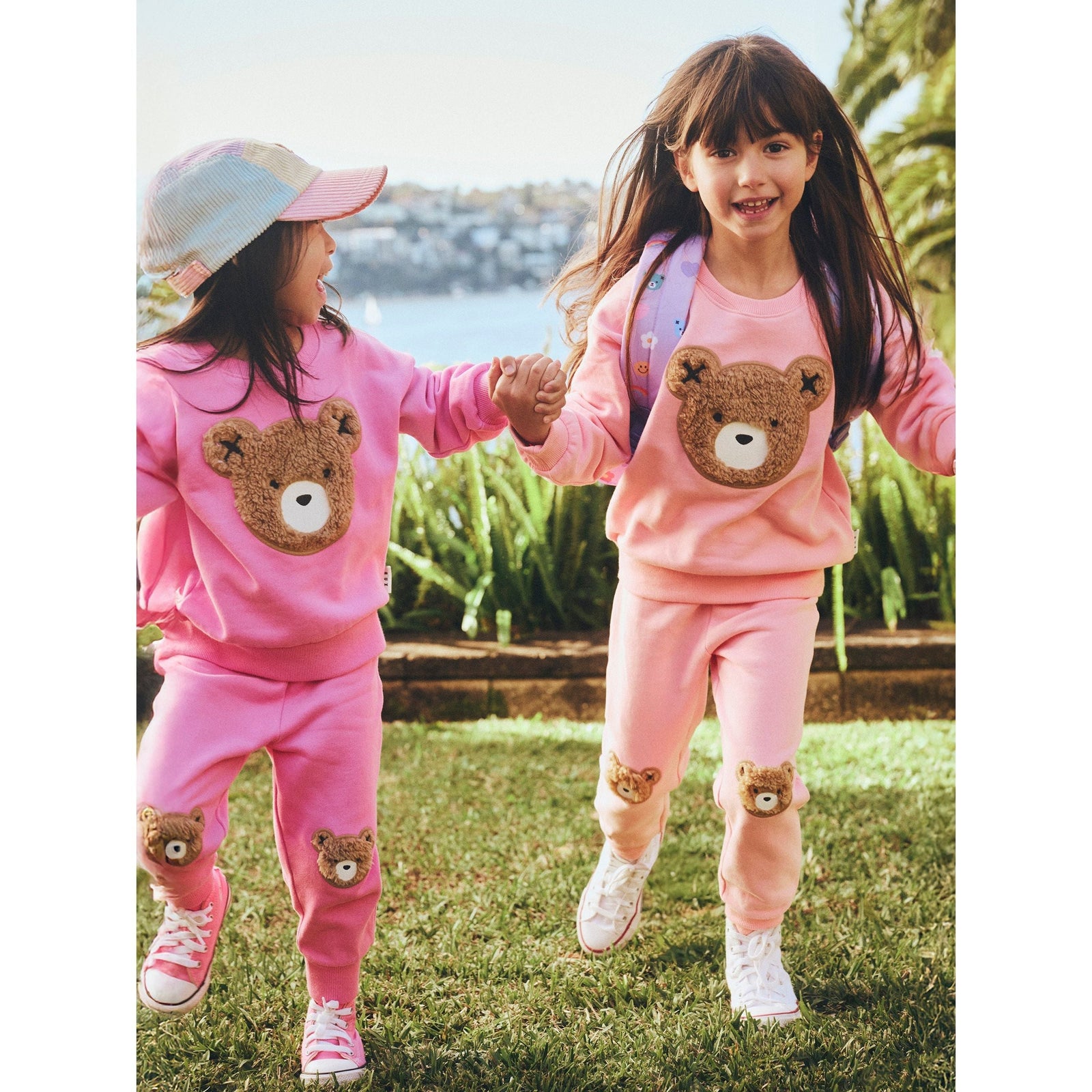 Fuschia Furry Huxbear Track Pant