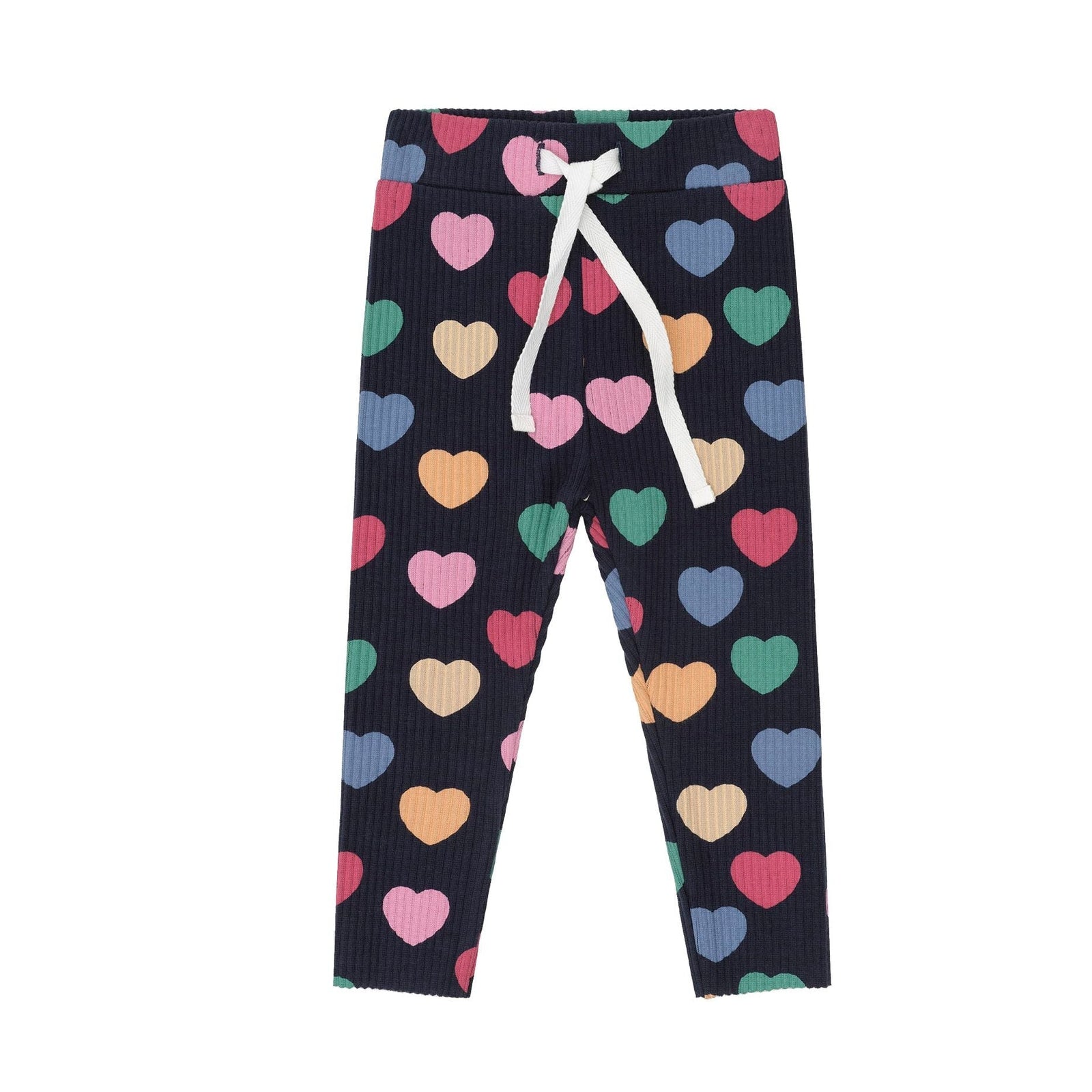 Multi Hearts Rib Legging