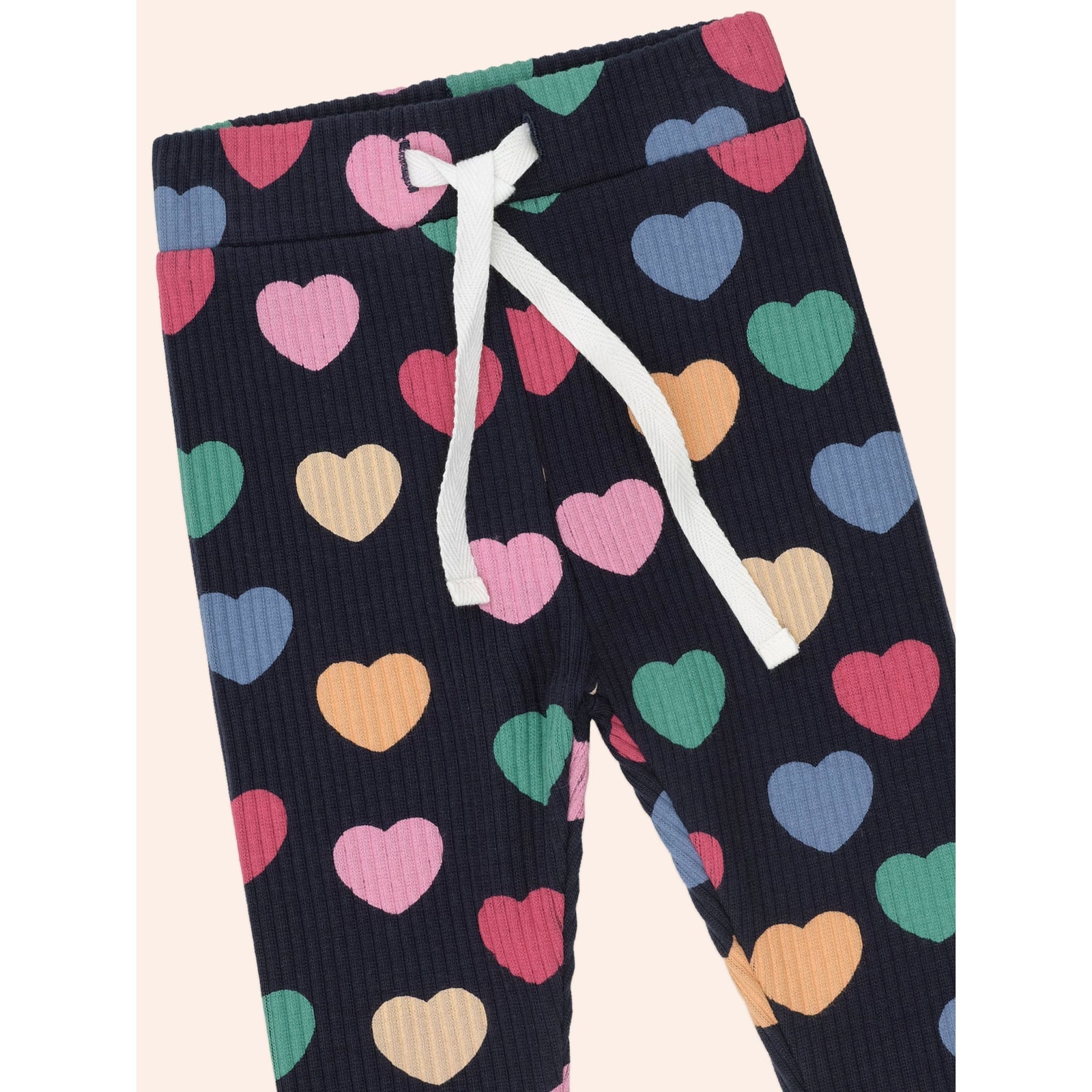 Multi Hearts Rib Legging