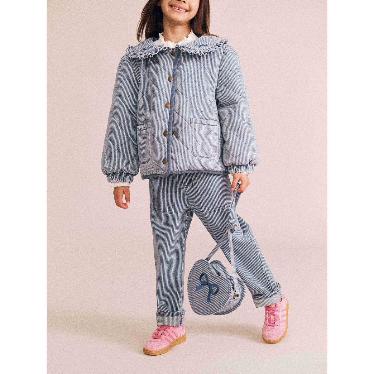 Vintage Bow Paperbag Denim Pant