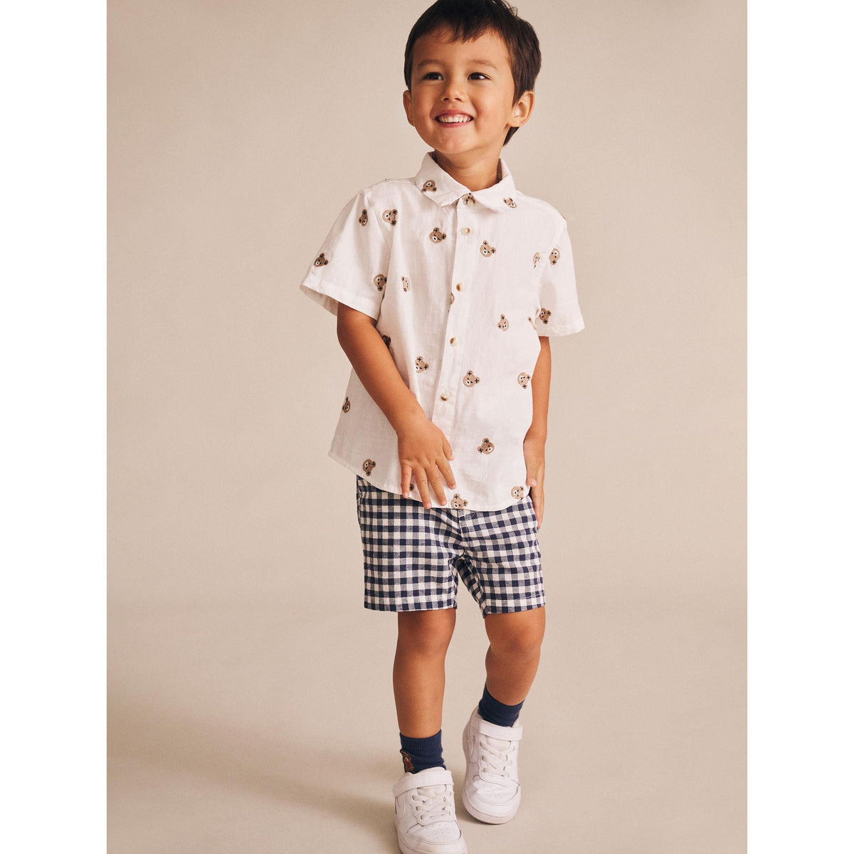 Check Chino Shorts