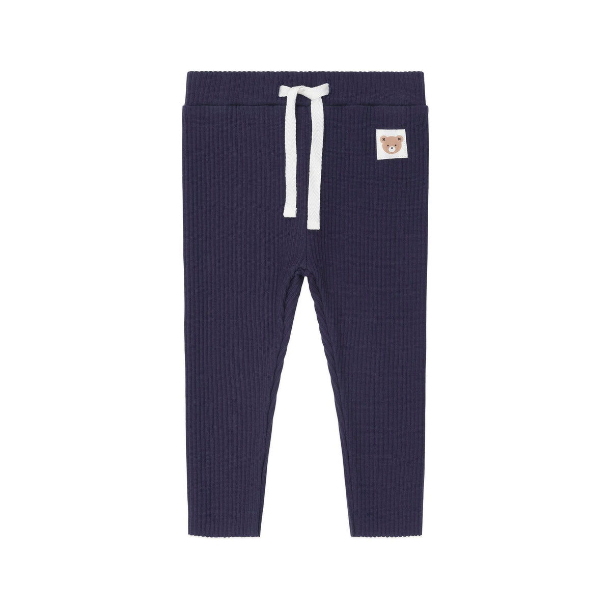 Navy Rib Legging