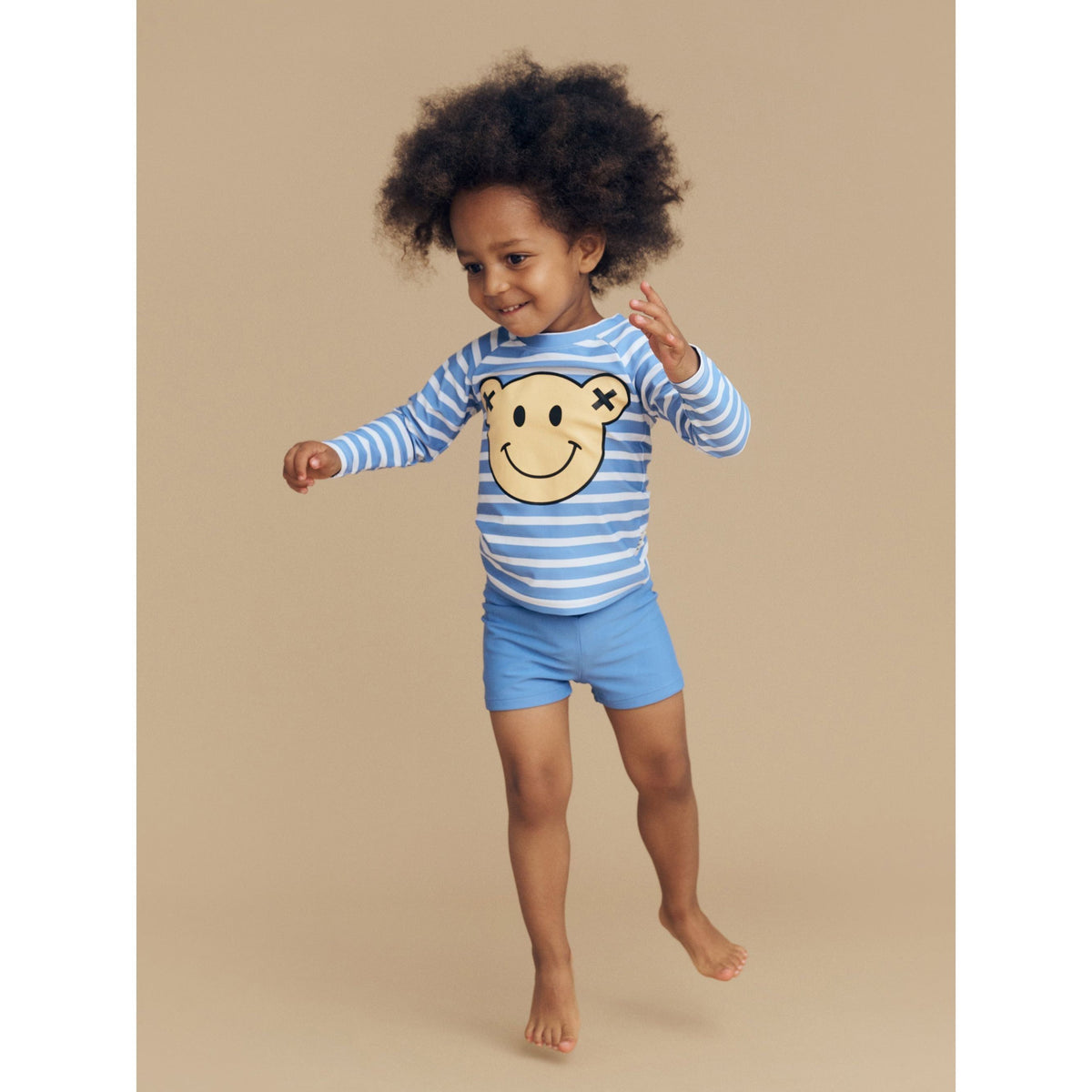 Smile Bear Stripe Swim Set
