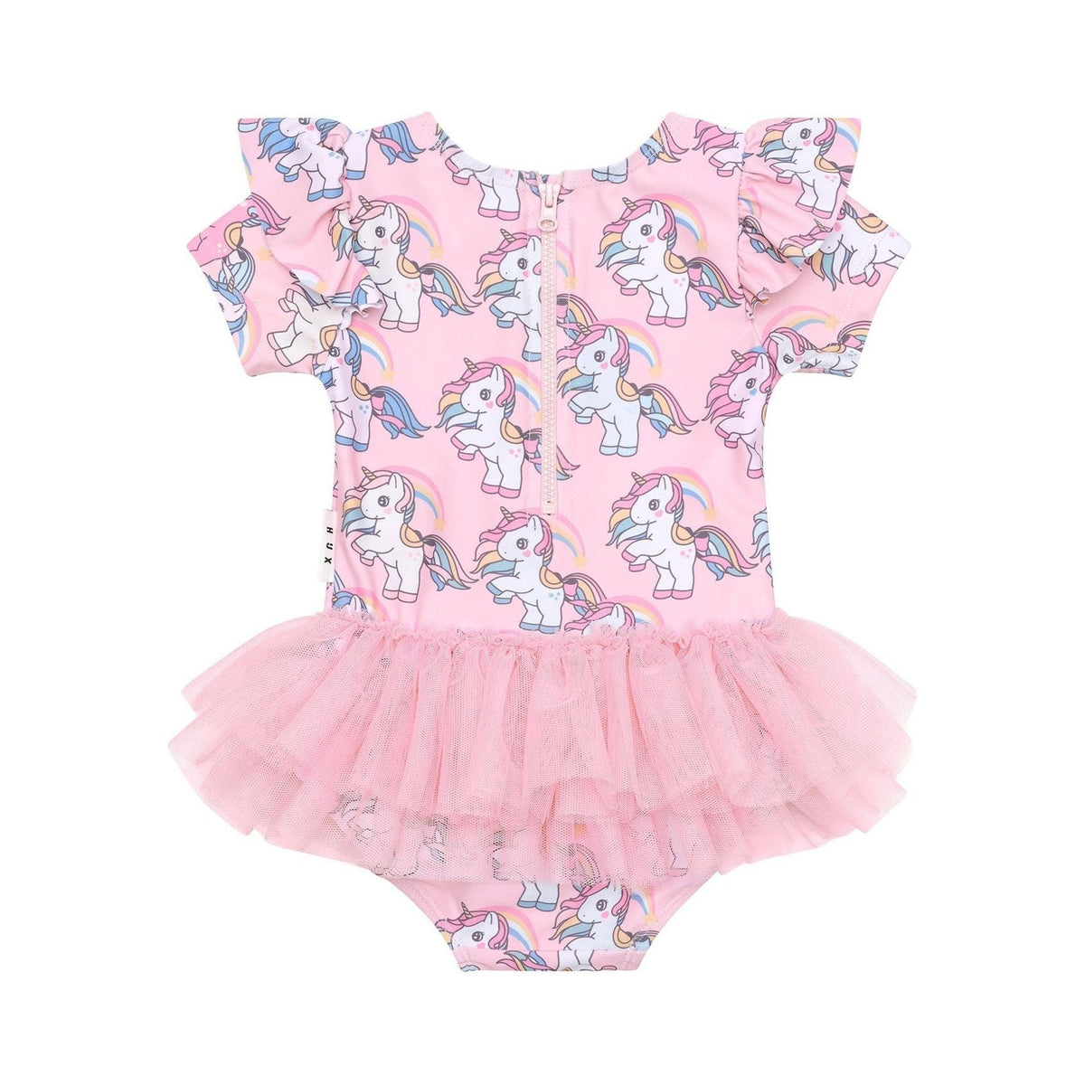 Rainbow Unicorn Frill Ballet Swimsuit