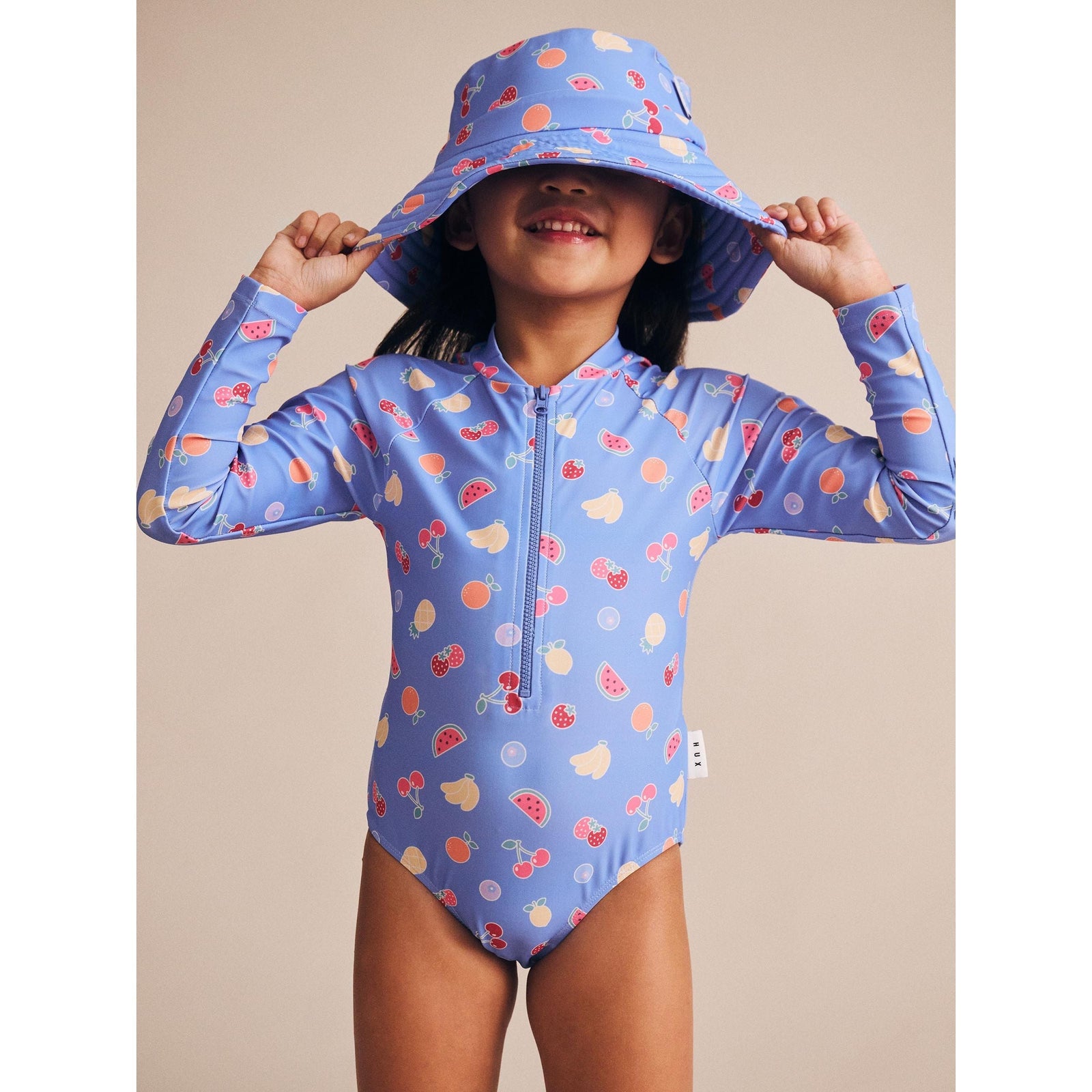Fruit Emoji Zip Swimsuit