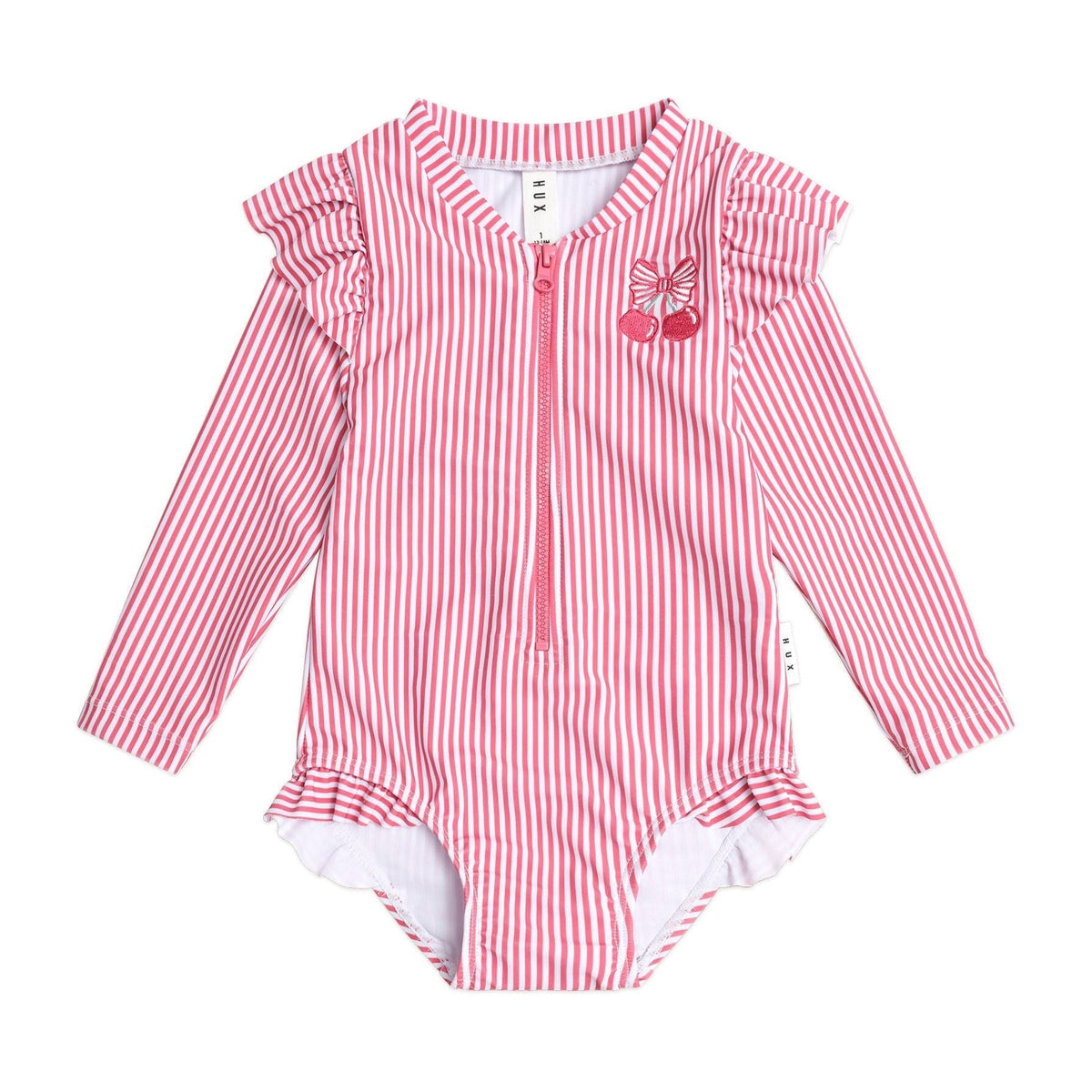 Frill Swimsuit Cherry Pie Stripe