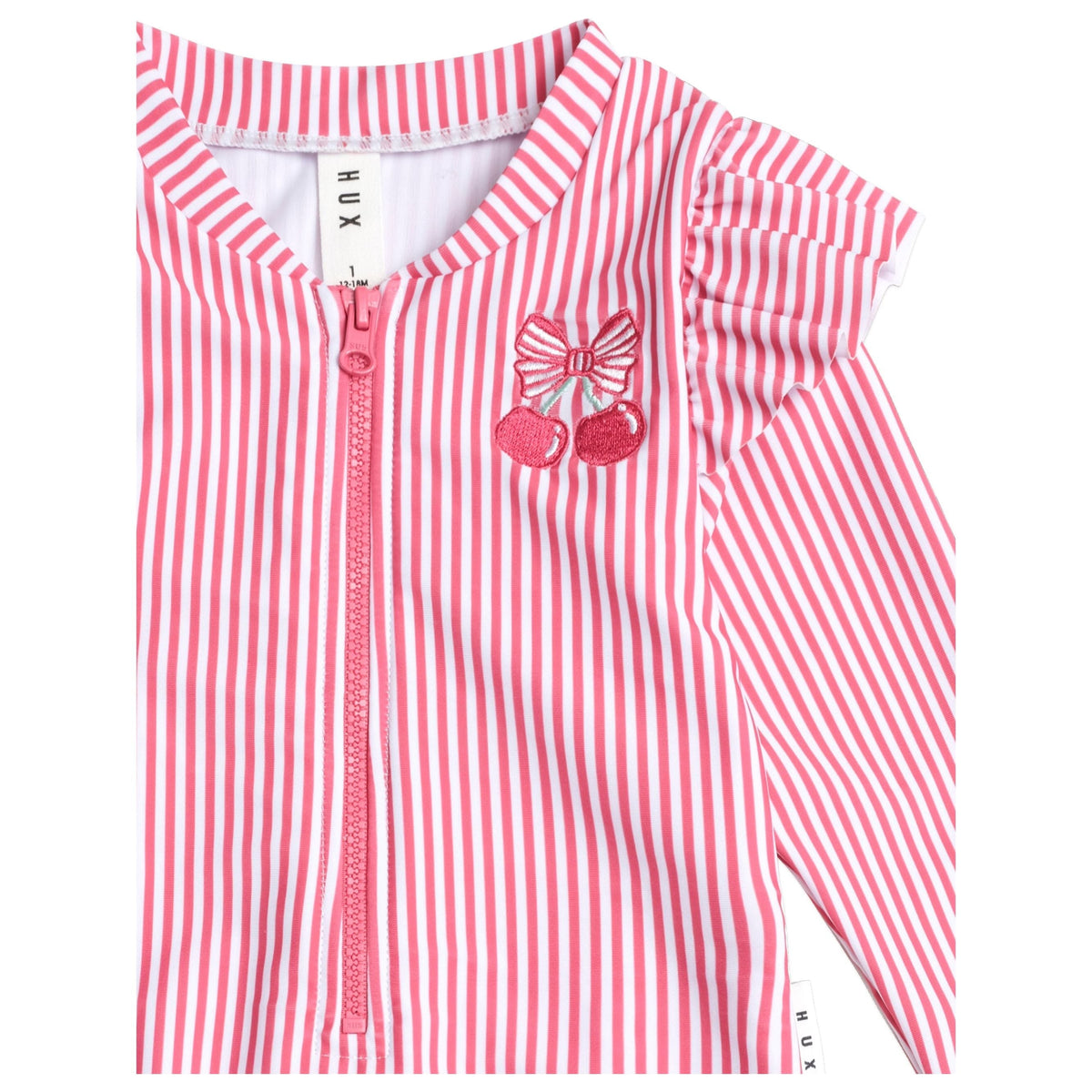Frill Swimsuit Cherry Pie Stripe