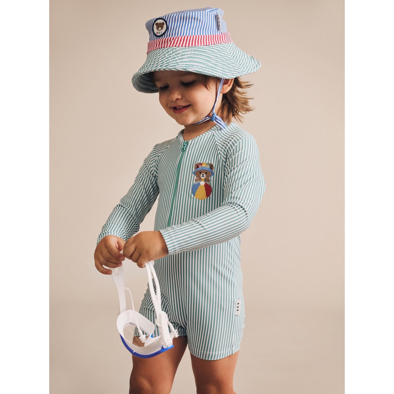 Huxbear Stripe Swimsuit Shortie