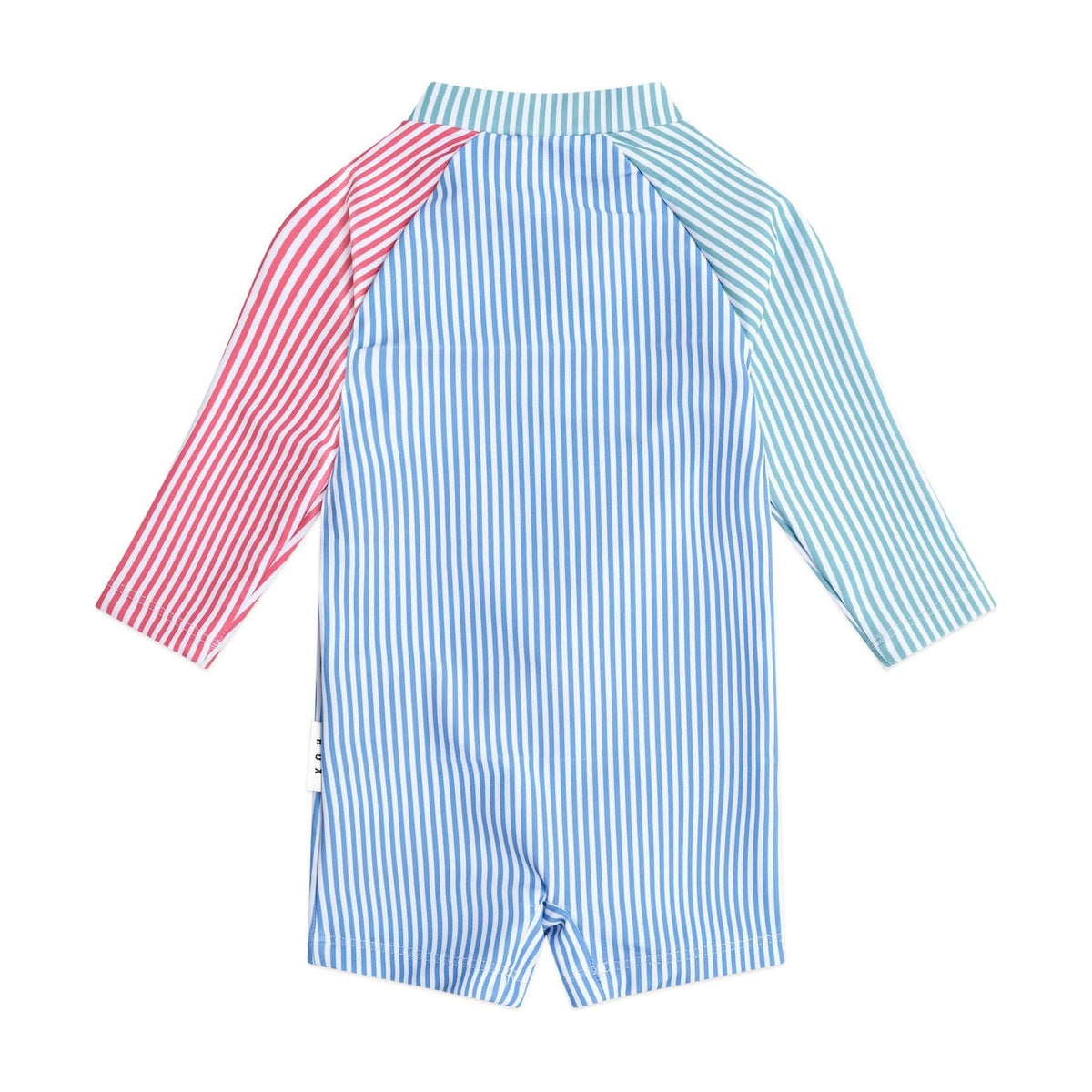 Spliced Stripe Swimsuit Shortie