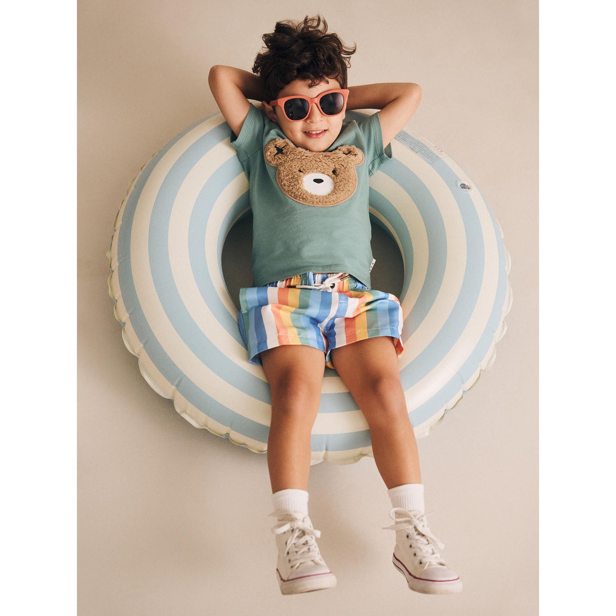 Beach Stripe Swim Short