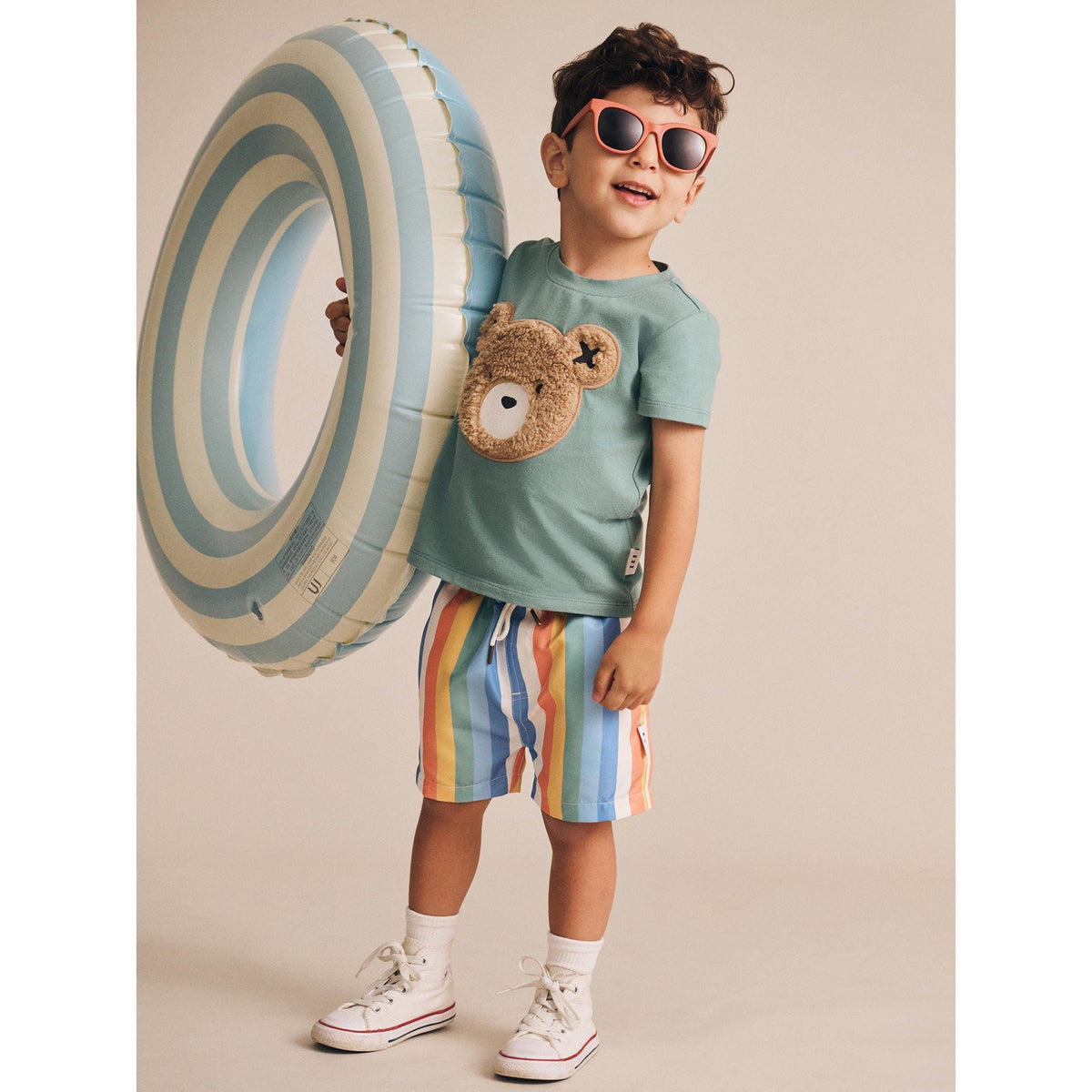 Beach Stripe Swim Short