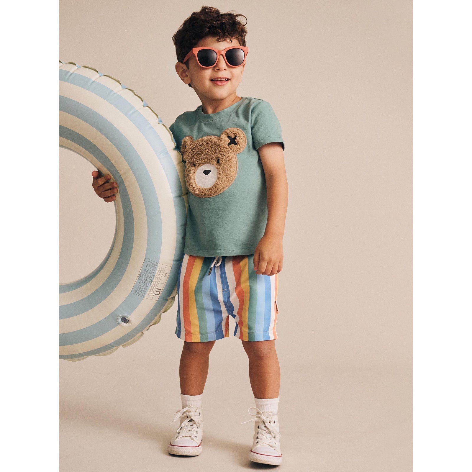 Beach Stripe Swim Short