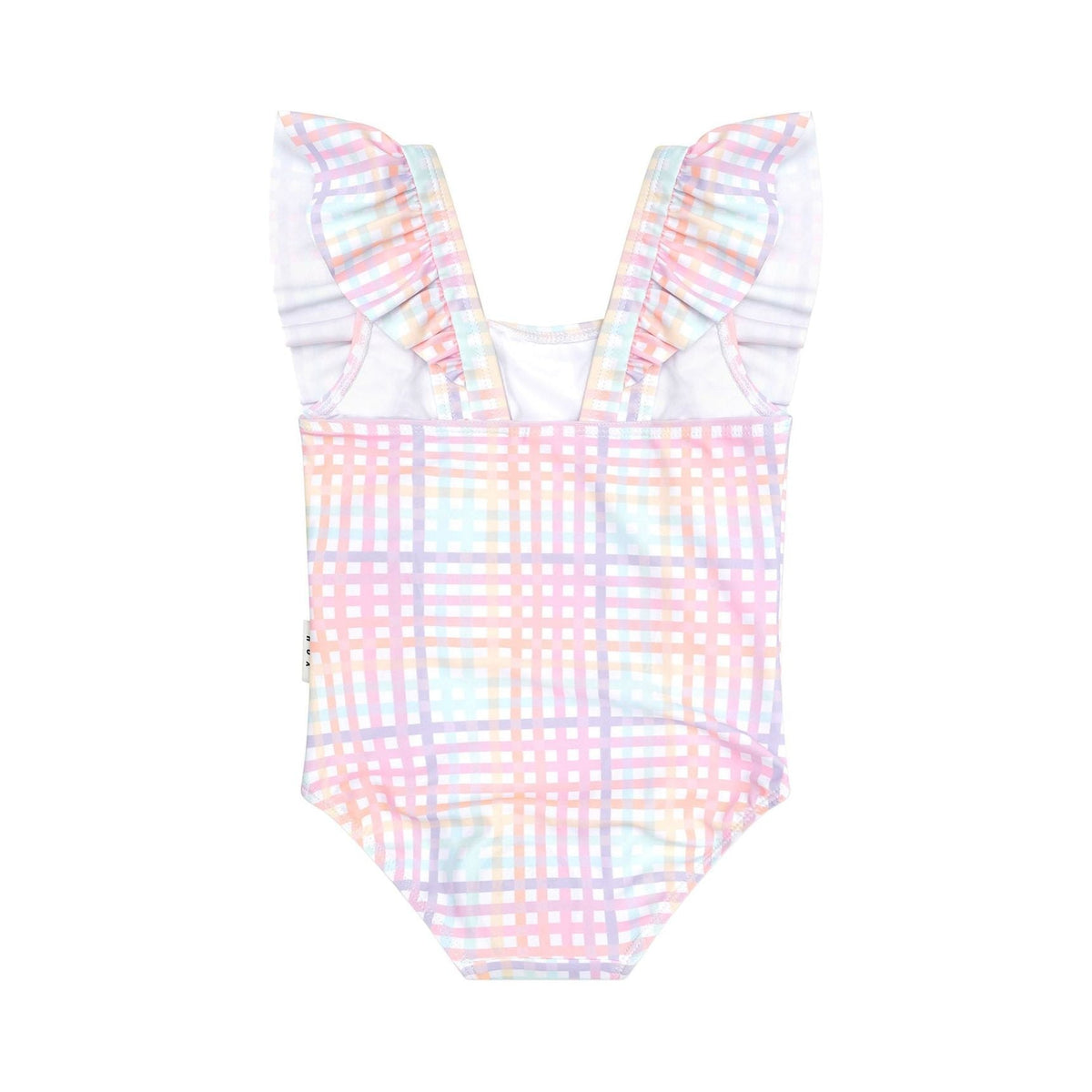 Rainbow Check Frill Swimsuit