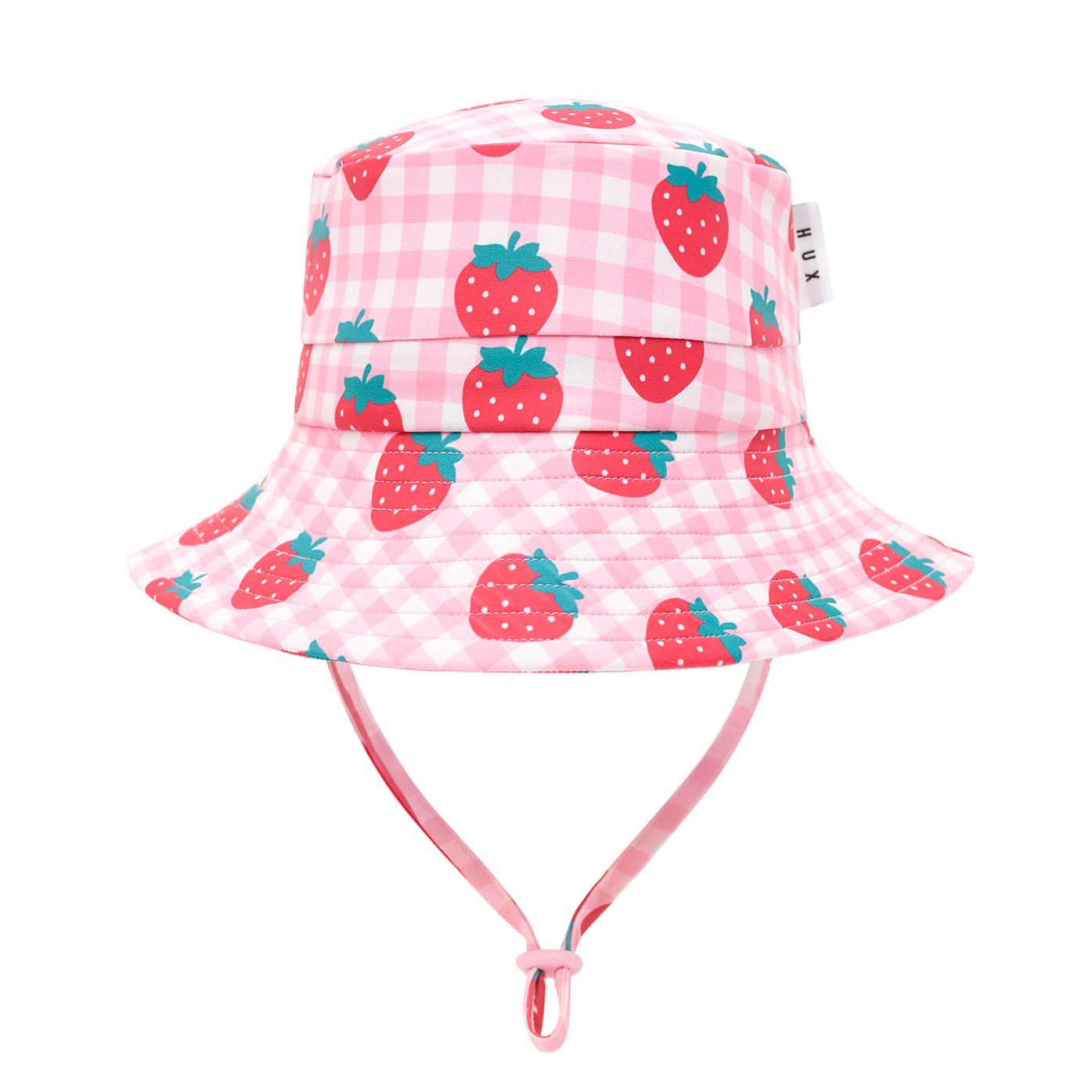 Strawberry Check Swimhat