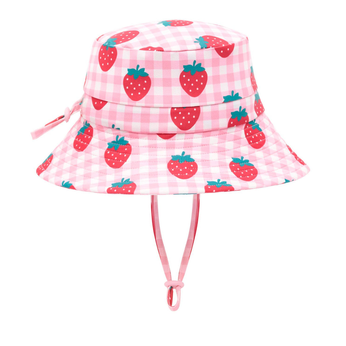 Strawberry Check Swimhat