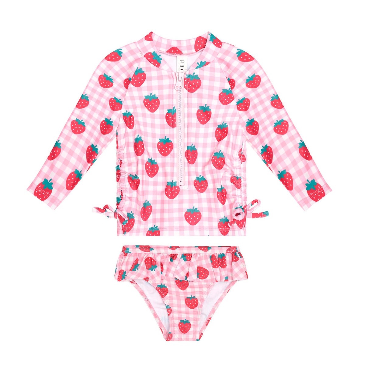 Strawberry Check 2Pc Swim Set