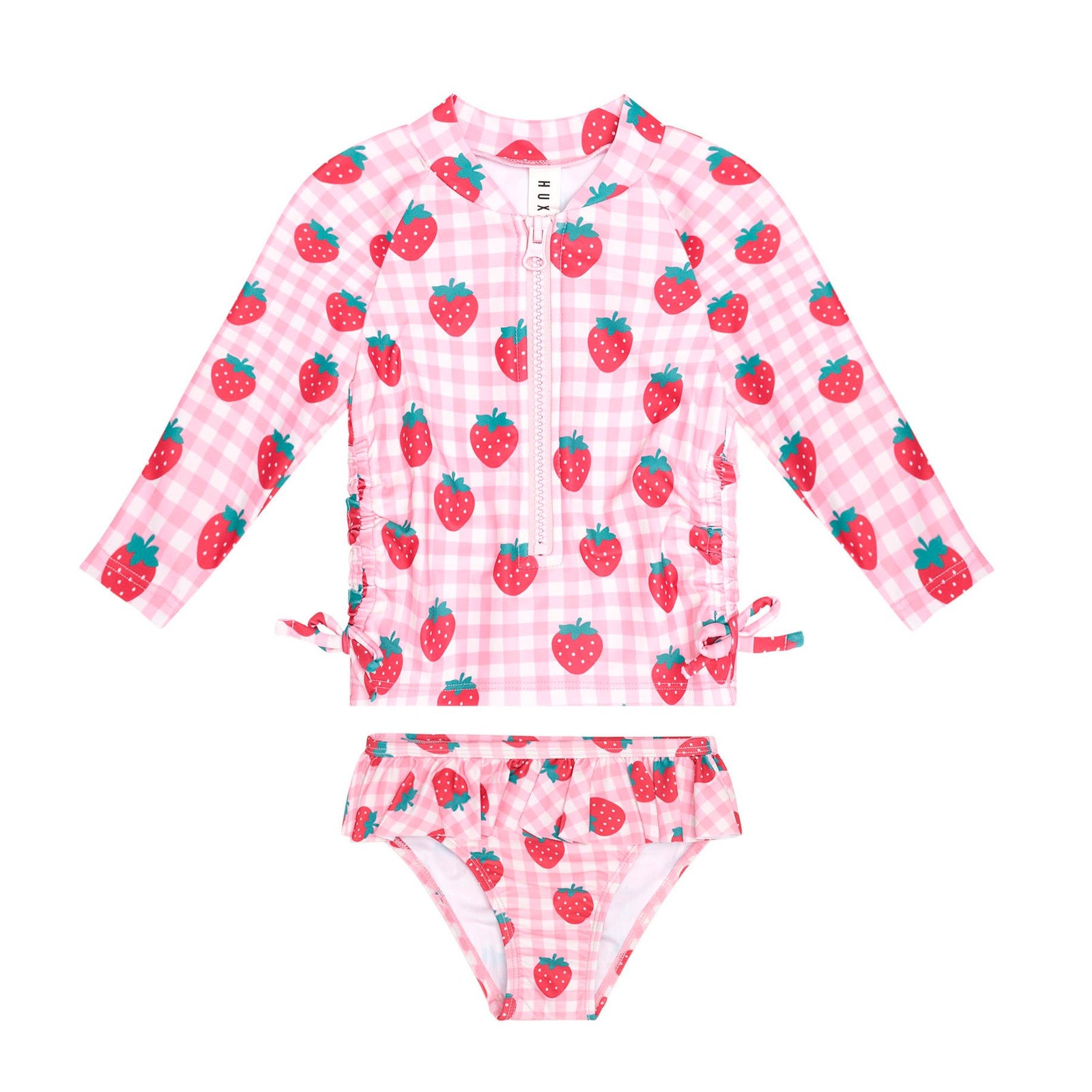Strawberry Check 2Pc Swim Set