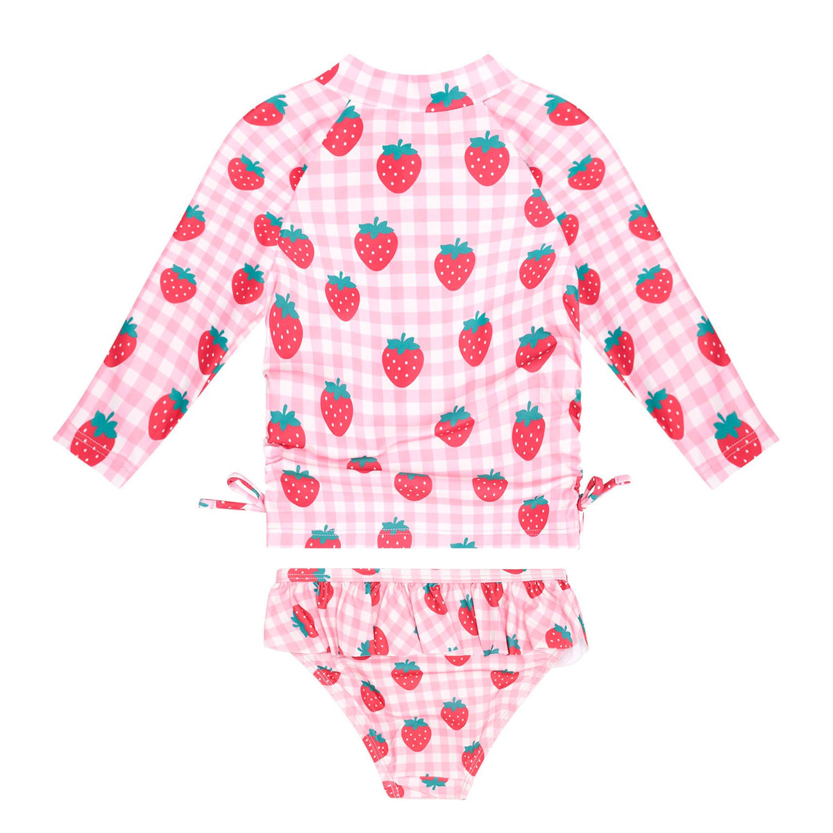 Strawberry Check 2Pc Swim Set