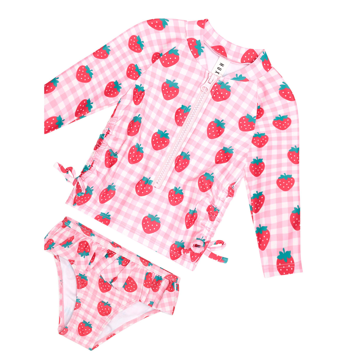 Strawberry Check 2Pc Swim Set