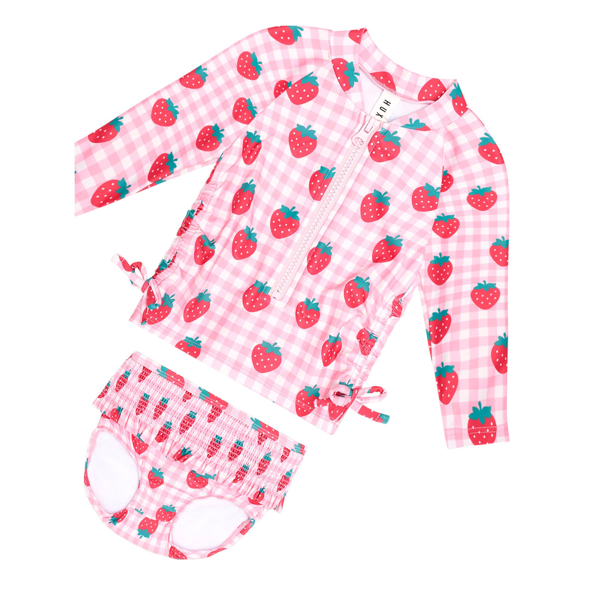 Strawberry Check 2Pc Swim Set