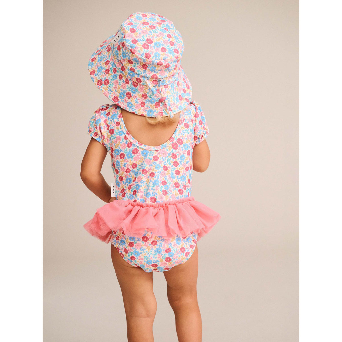 Vintage Floral Peplum Swimsuit