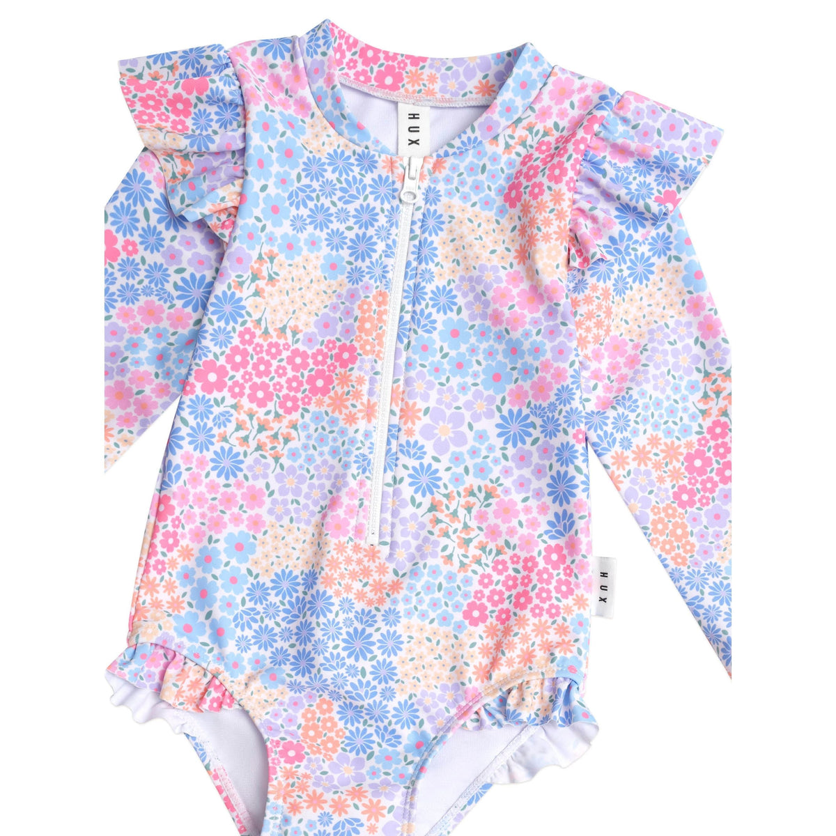 Frill Swimsuit Floral Bloom