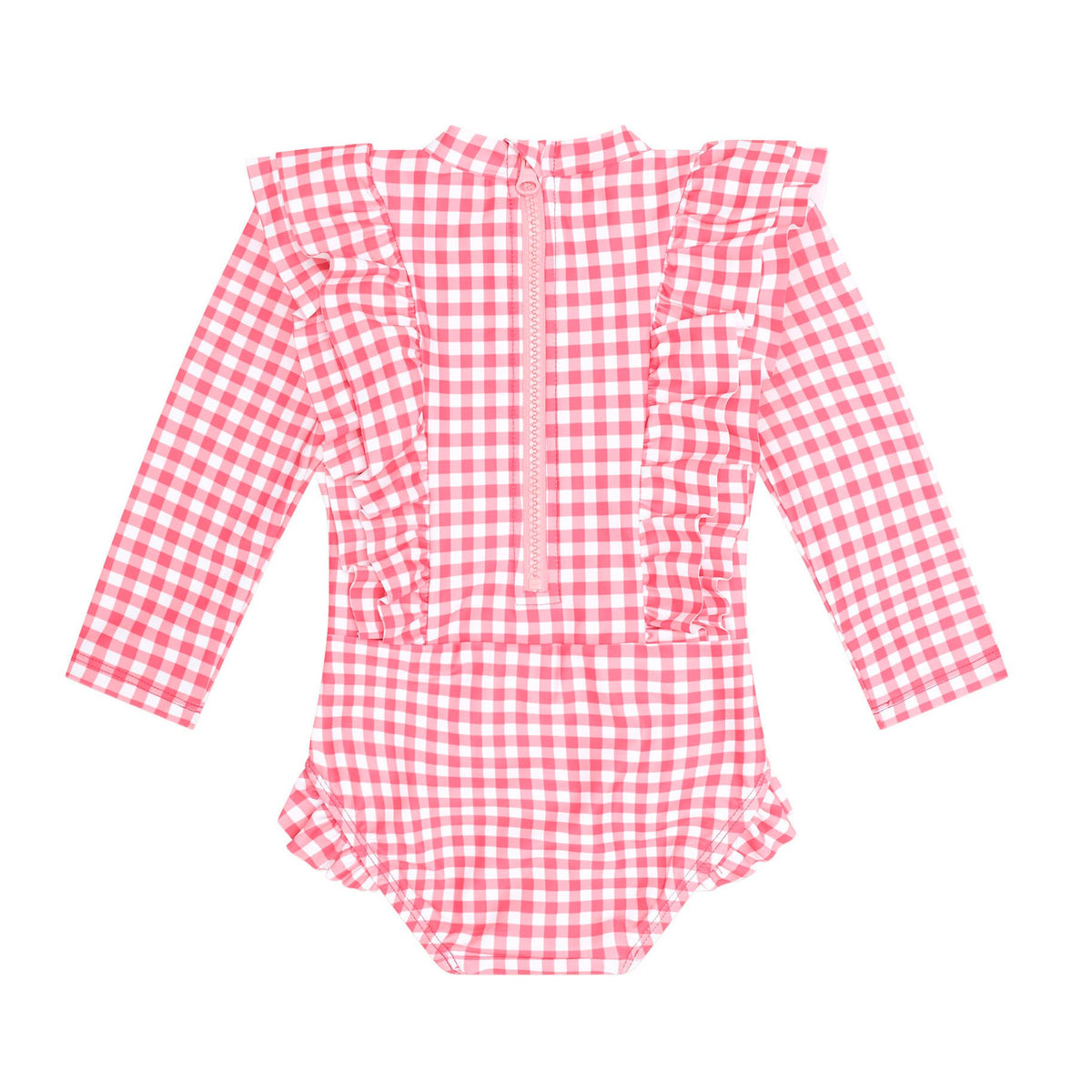 Cherry Bow Gingham Frill Swimsuit