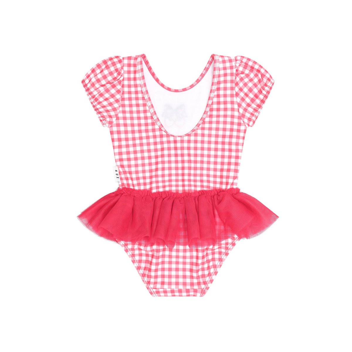Cherry Bow Gingham Tulle Swimsuit